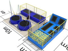 Trampoline Park With Foam Pit A